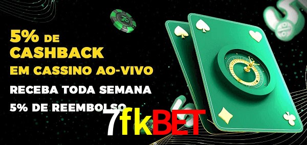 Promoções do cassino ao Vivo 7fkbet
